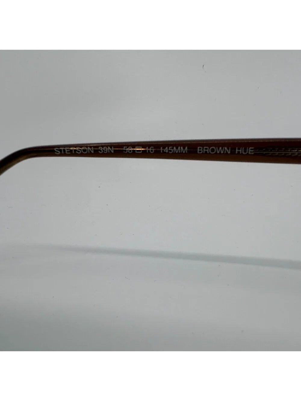 Stetson 39N Brown Hue Eyeglasses Frame Only 58-16 145mm China Vintage